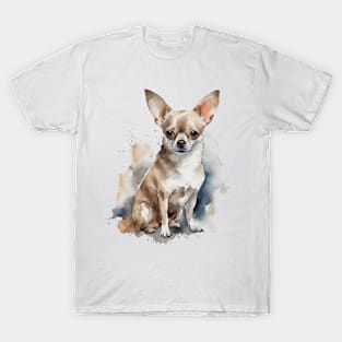 Chihuahua Watercolor Style T-Shirt